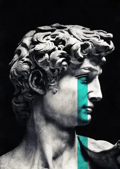 Classical david graffiti art canvas print bedroom wall decor