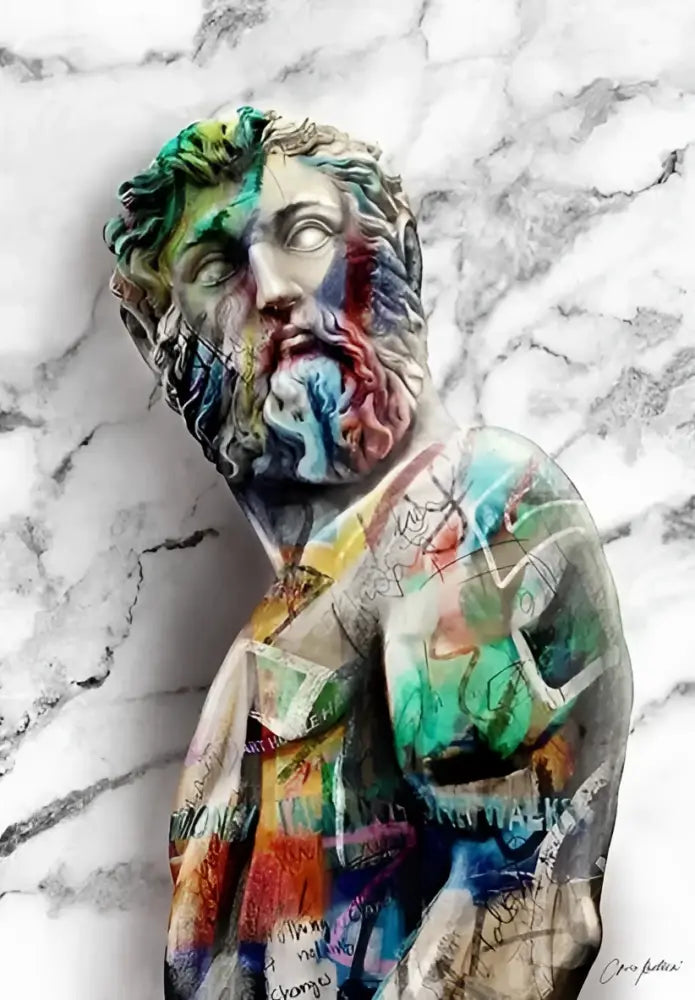 Classical david graffiti art canvas print bedroom wall decor