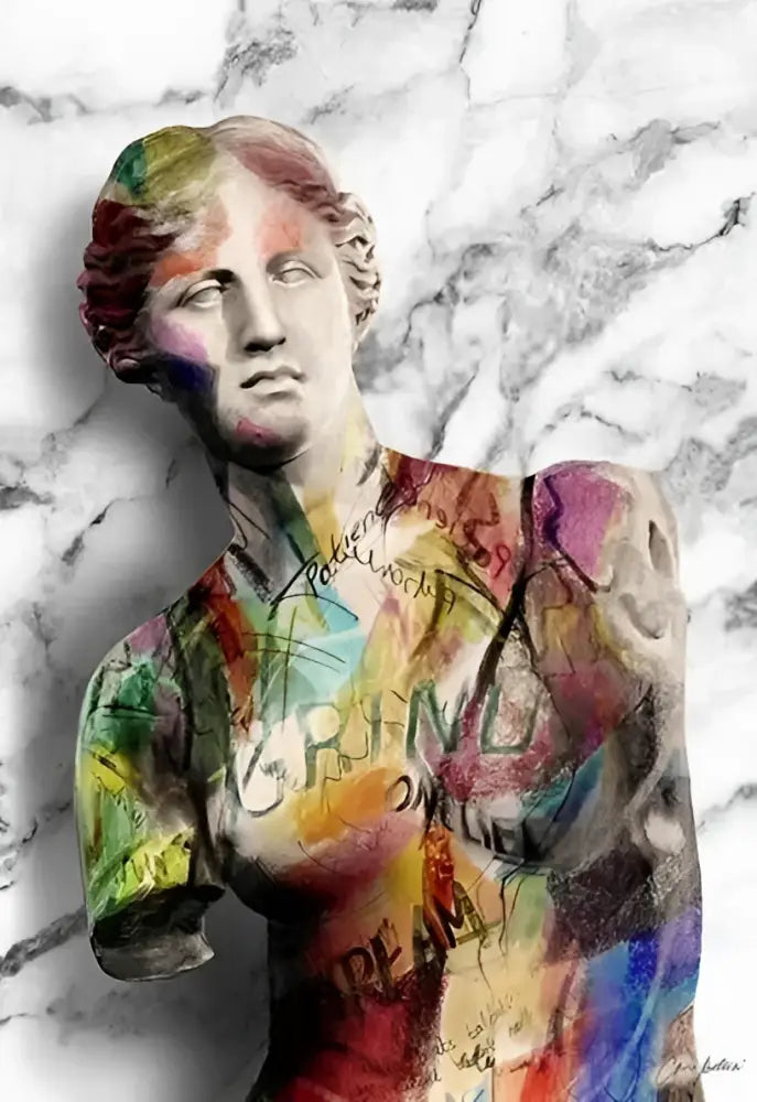 Classical david graffiti art canvas print bedroom wall decor