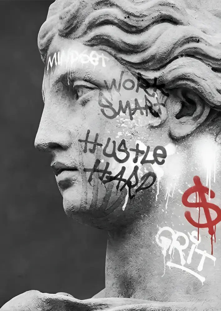 Classical david graffiti art canvas print bedroom wall decor