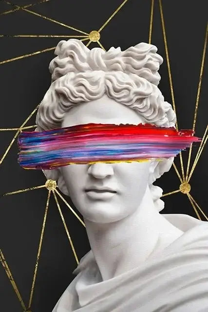 Classical david graffiti art canvas print bedroom wall decor