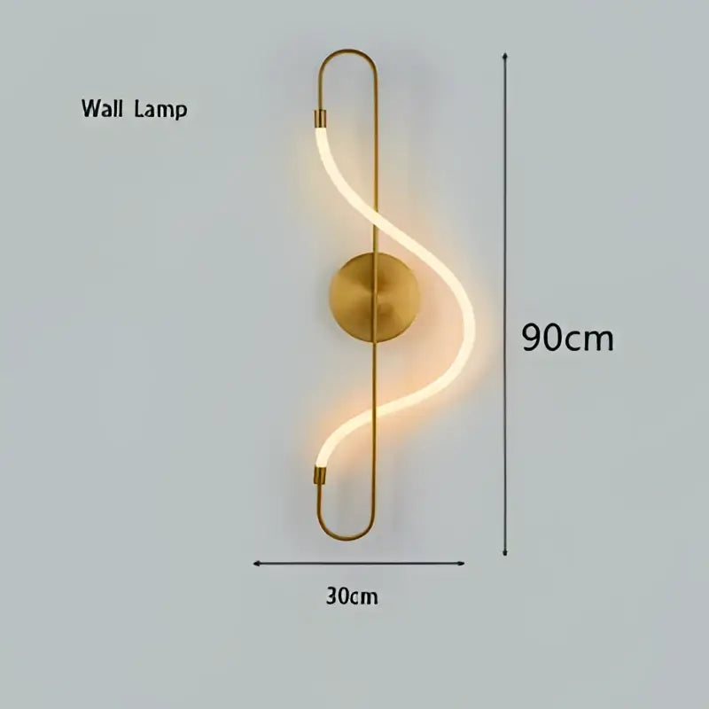 Modern gold nordic hose led ceiling chandelier for living room