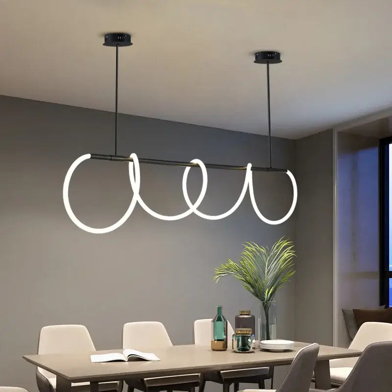 Modern gold nordic hose led ceiling chandelier for living room