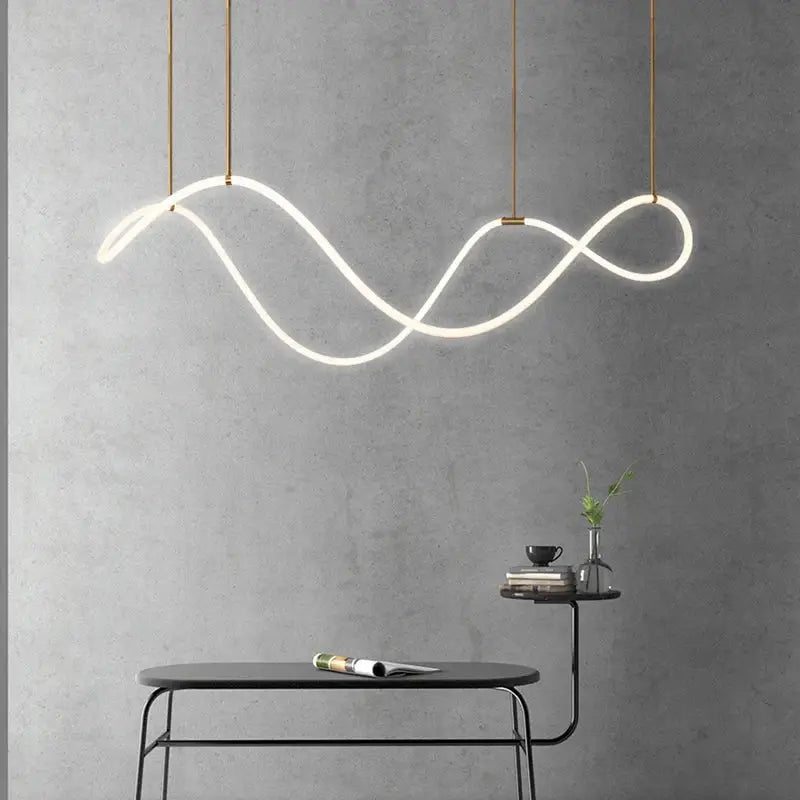 Modern gold nordic hose led ceiling chandelier for living room