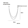 Minimalist metallic flexible leather belt wall lamp bedroom light