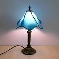 Retro baroque led table lamps stained glass bedroom desk lights