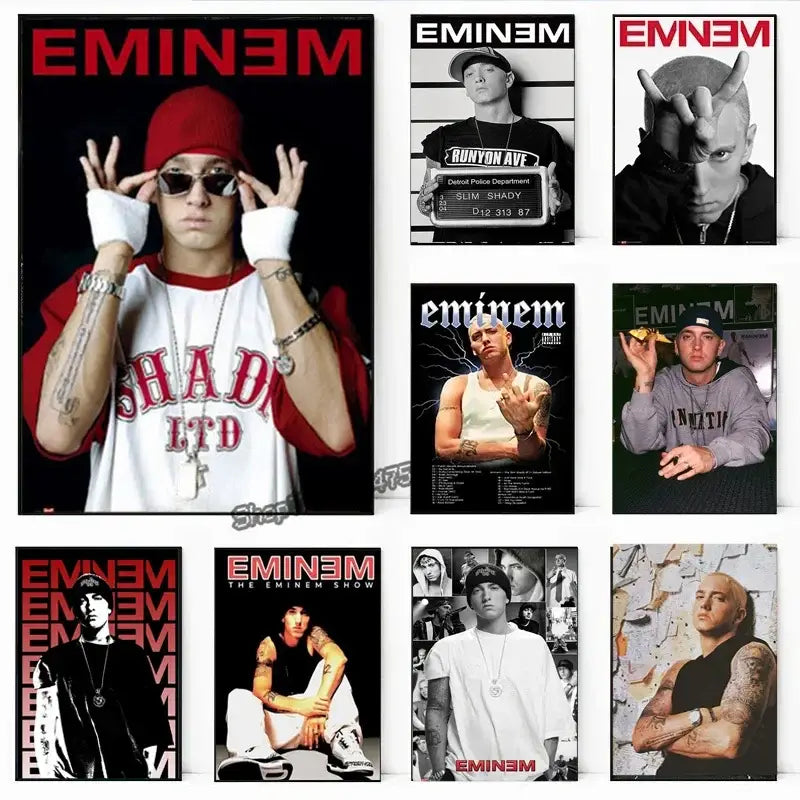 Eminem music star wall art bedroom posters