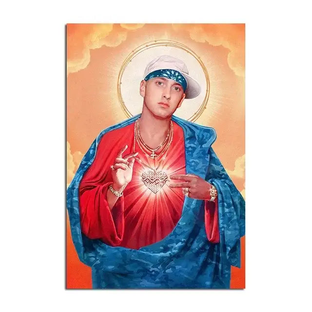 Eminem music star wall art bedroom posters
