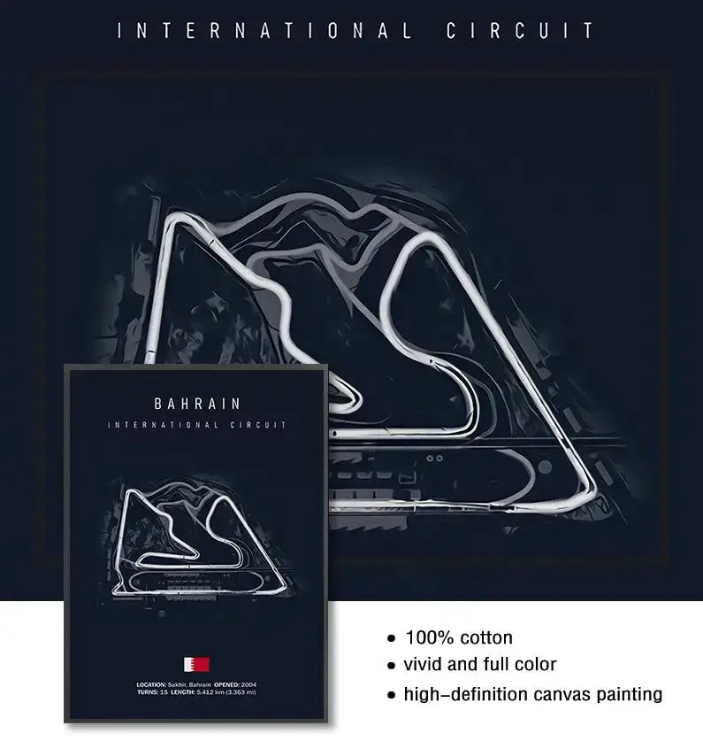 Hockenheimring circuit canvas painting blue german flag living room