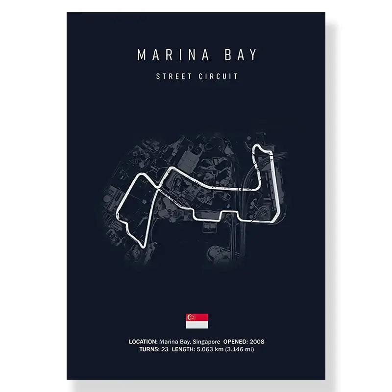 Spa francorchamps racing track dark blue canvas art living room