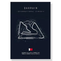 Bahrain international track circuit canvas wall art living room