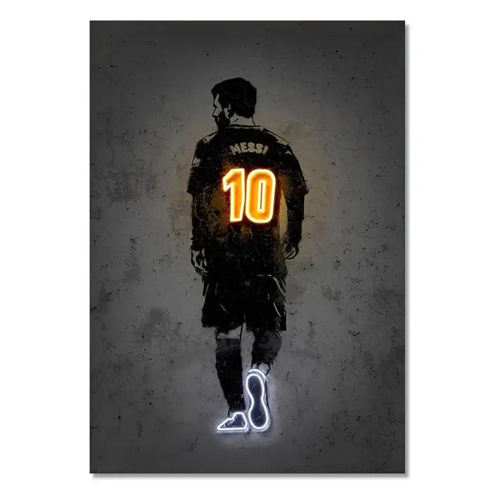 Neon basketball player silhouette wall art bedroom neon style decor