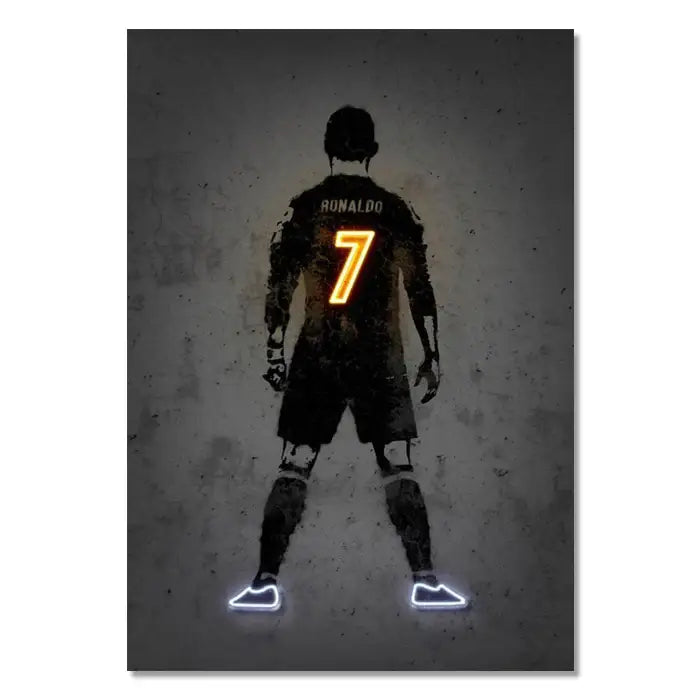 Neon basketball player silhouette wall art bedroom neon style decor