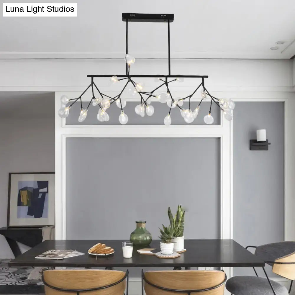 Modern gold firefly led island pendant light for dining room