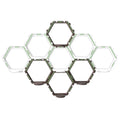 Hexagonal modular floating display shelf bedroom collectible frame