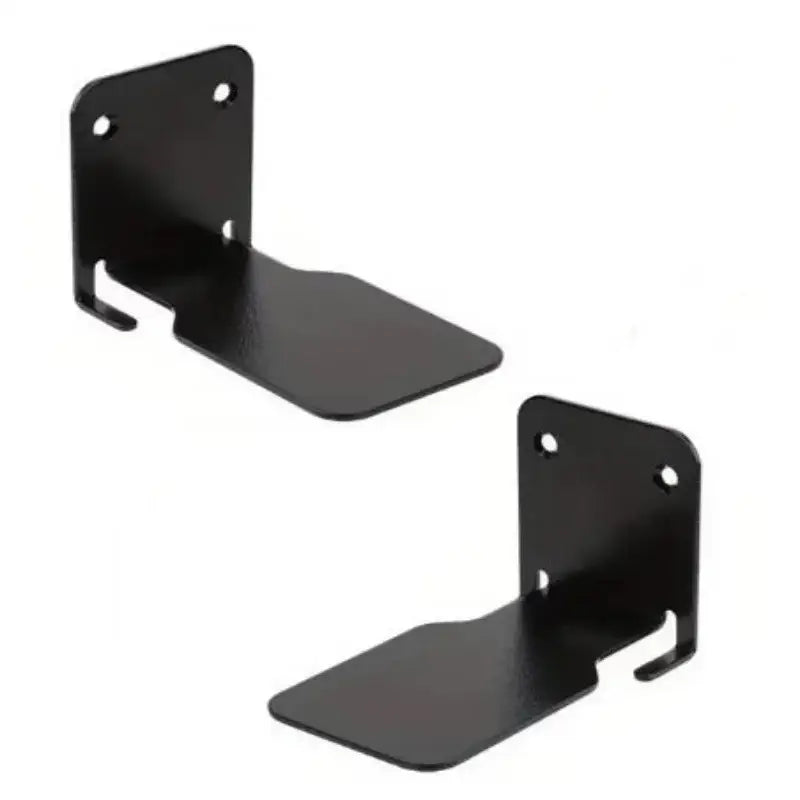 Modern black & white 2pcs floating bookshelf tablet stand bedroom