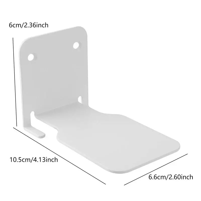 Modern black & white 2pcs floating bookshelf tablet stand bedroom