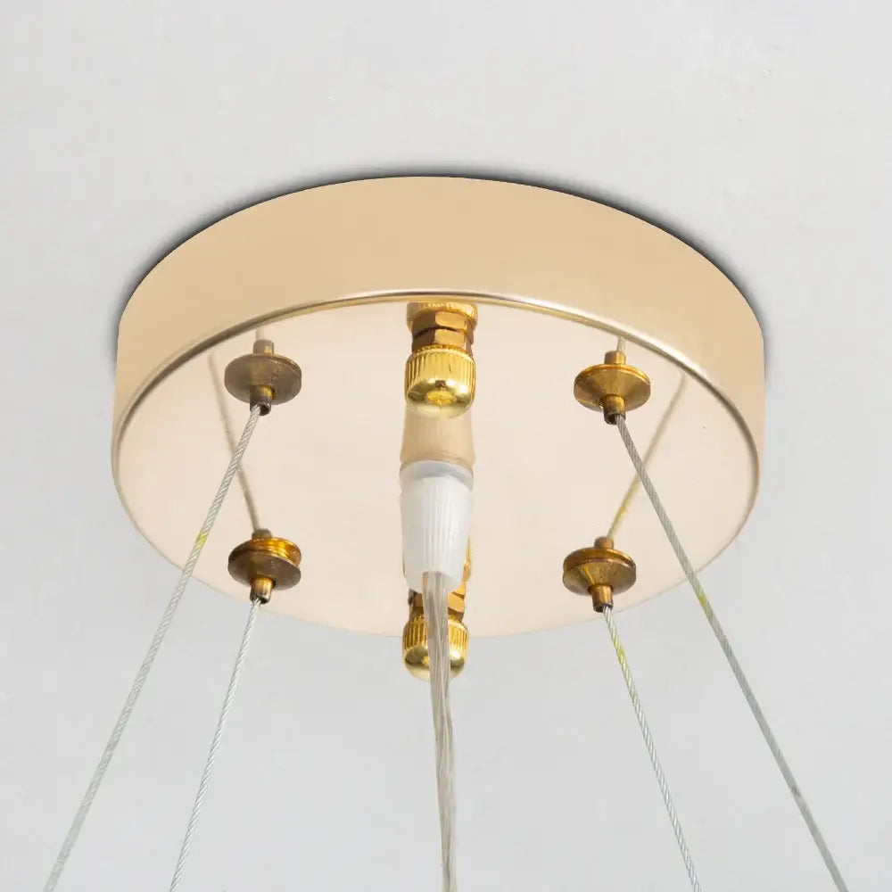 Modern french white flower ceramic chandelier dining room light
