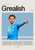 Blue manchester city football star champion wall art bedroom canvas