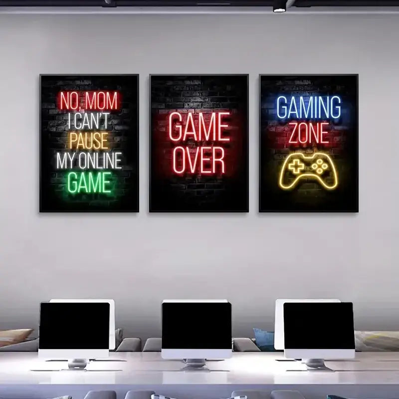 Graffiti gamepad black & white canvas prints – gamer room decor