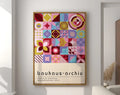 Modern geometric bauhaus canvas poster living room abstract wall art