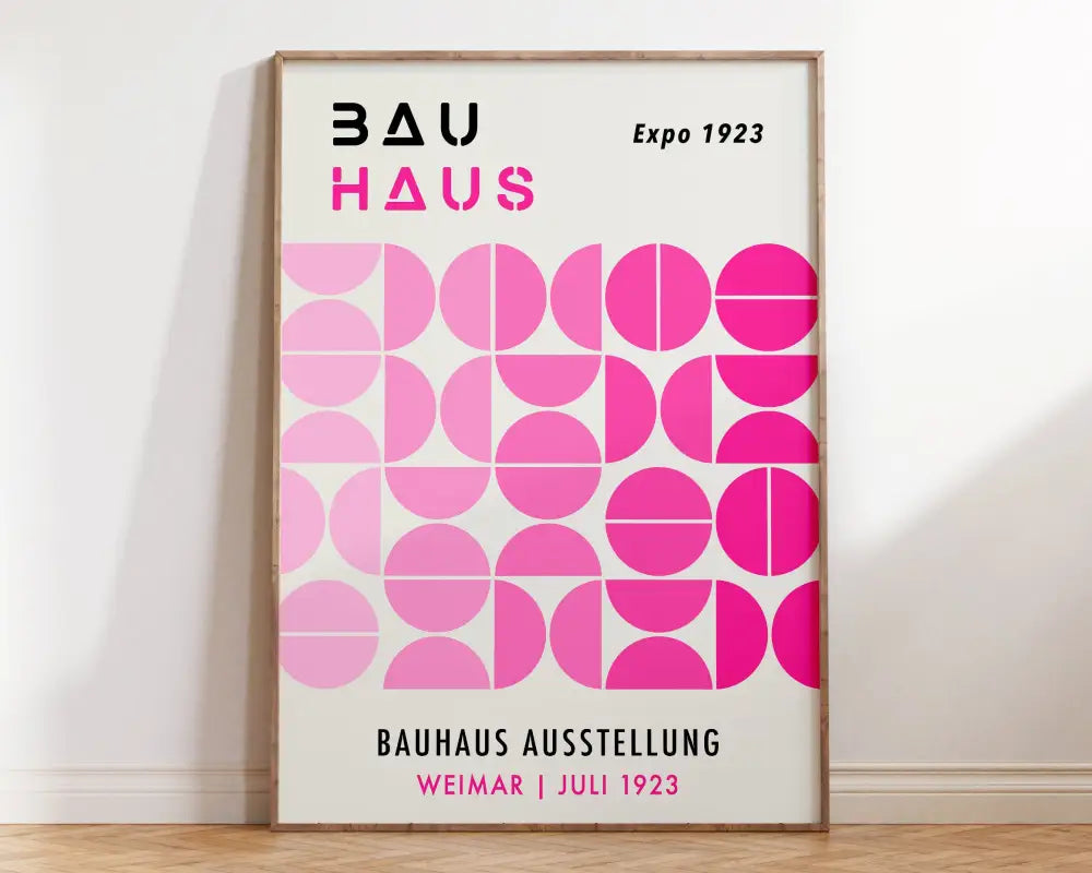 Geometric bauhaus canvas teal & red living room wall art