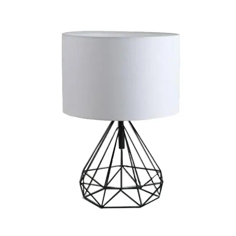 Decorbites geometric gold desk lamp black bedroom table light
