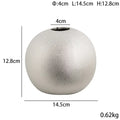 Decorbites geometric gold & silver spherical ceramic vases living room