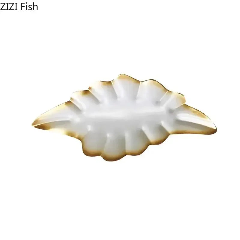 Modern gold & silver metallic fish wall hanging – living room art