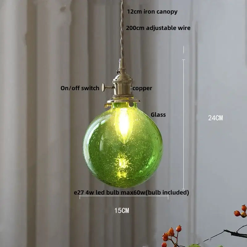 Etched leaf clear glass and brass pendant light fixture bedroom