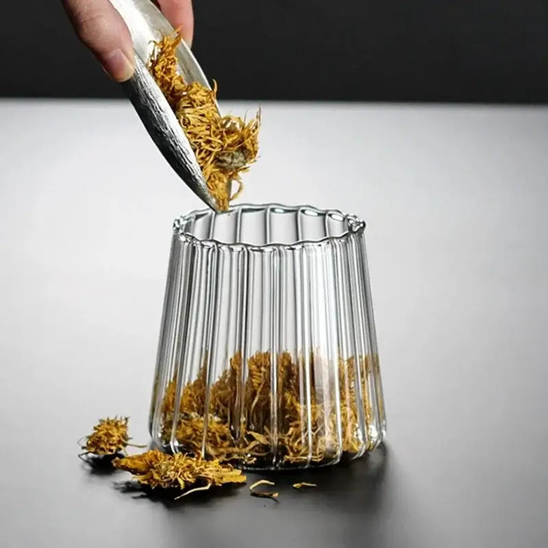 Decorbites glass airtight canister with wooden lid kitchen storage jar