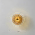 Modern gold flower glass aisle wall lamp living room sconce
