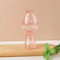 Mushroom ribbed glass aromatherapy vase living room decor