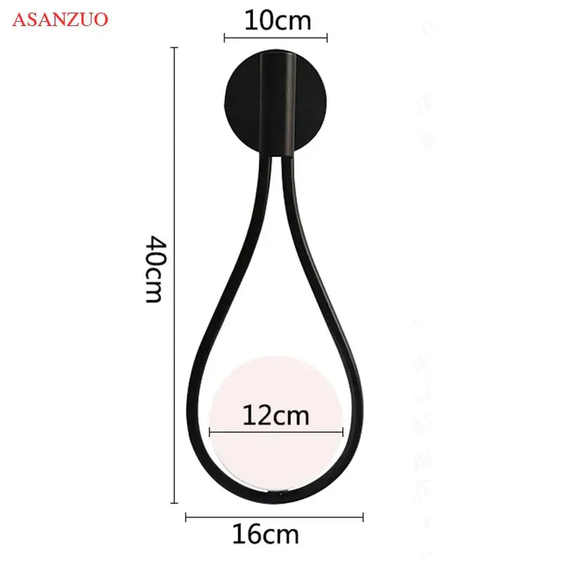 Elegant teardrop glass ball brass pendant light bedroom decor