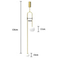 Minimalist glass ball brass pendant lights for bedroom lighting