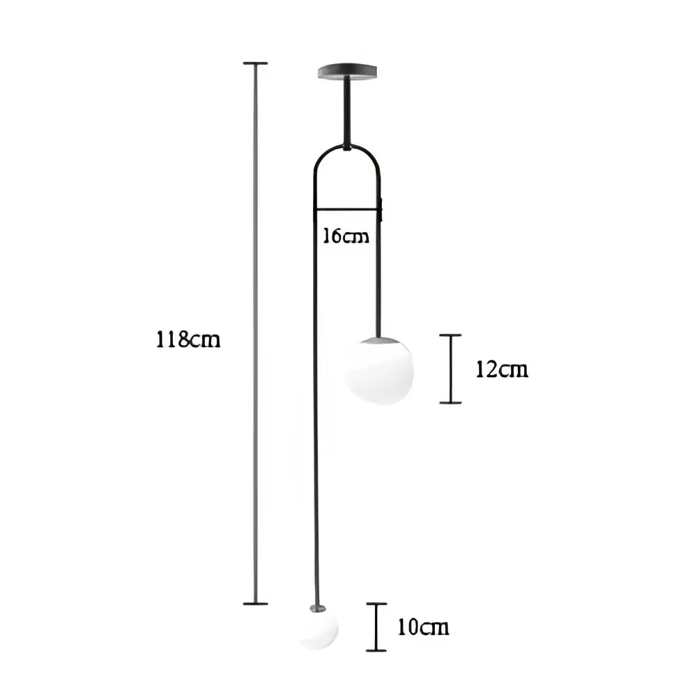 Minimalist glass ball brass pendant lights for bedroom lighting