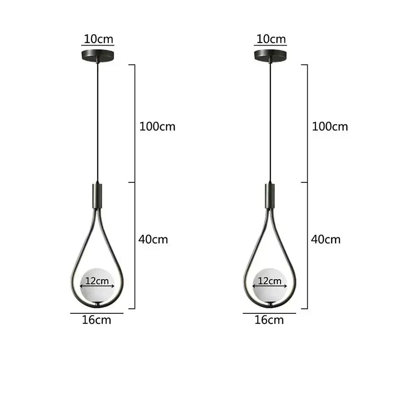 Elegant teardrop ball brass wall lamp bedroom lighting