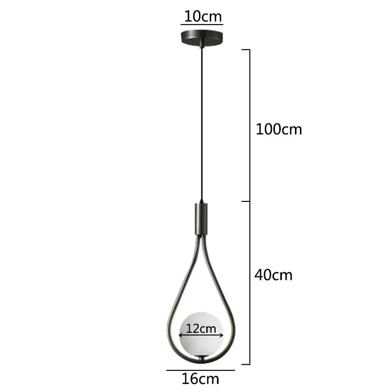 Elegant teardrop ball brass wall lamp bedroom lighting