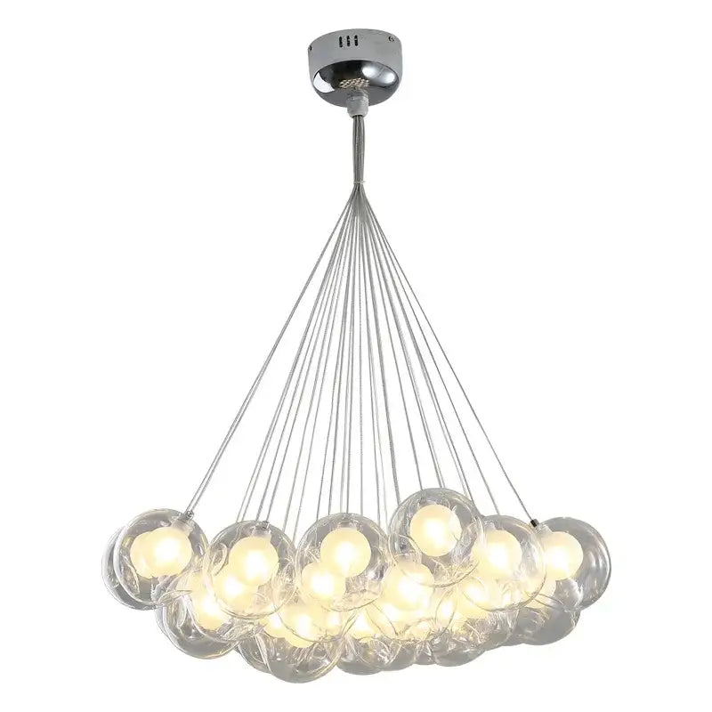 Modern glass bubble chandelier dining room pendant light