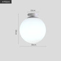 Modern white glass ball ceiling light kitchen globe lamp