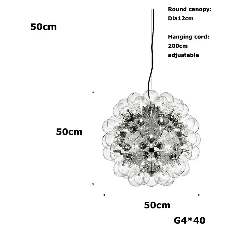 Decorbites glass bubble kitchen island chandelier dining room light