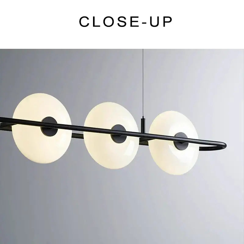 Decorbites glass chandelier modern black and white dining room light