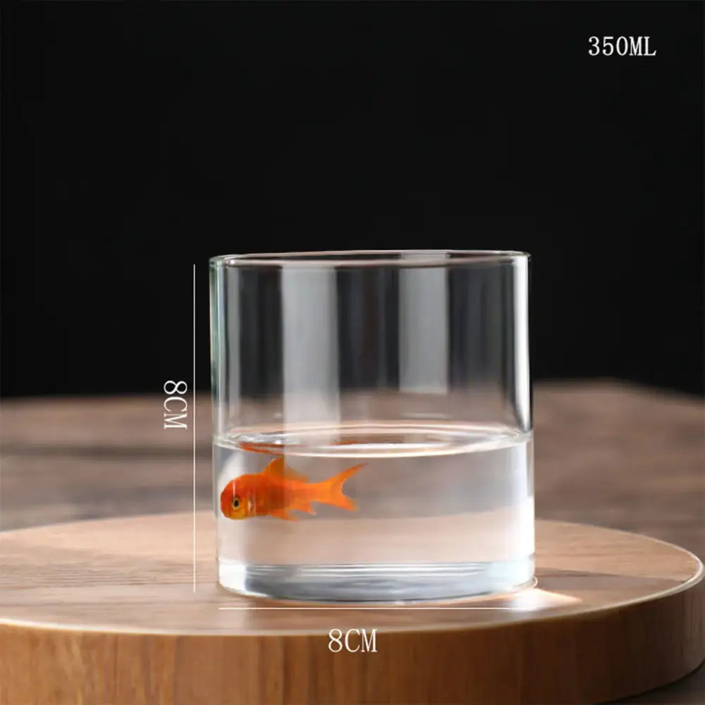 Modern ribbed clear glass flower vase desktop living room planter