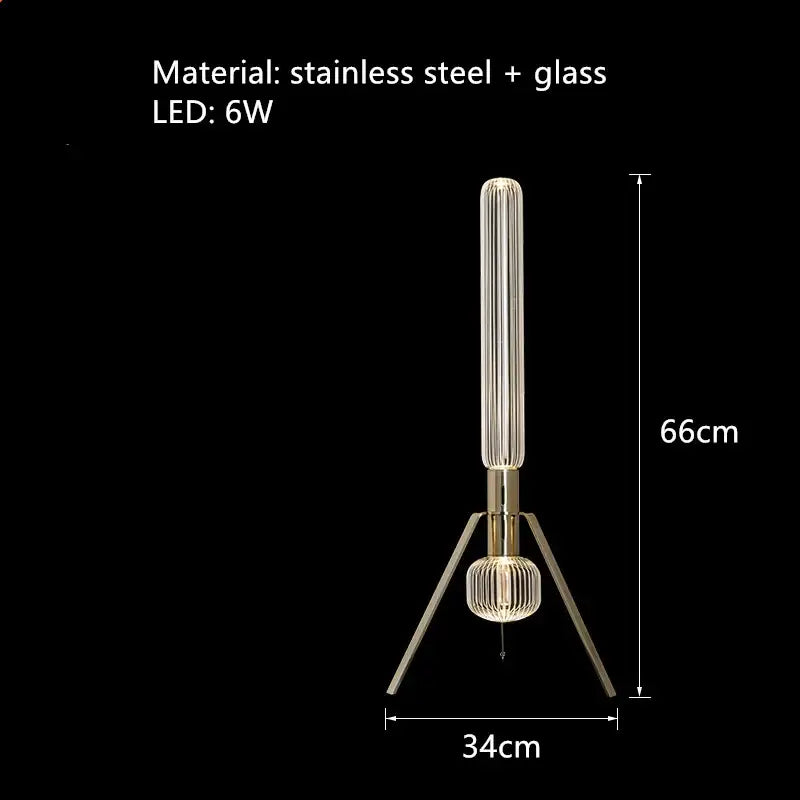 Modern brass glass tubes chandelier dining room pendant lamp