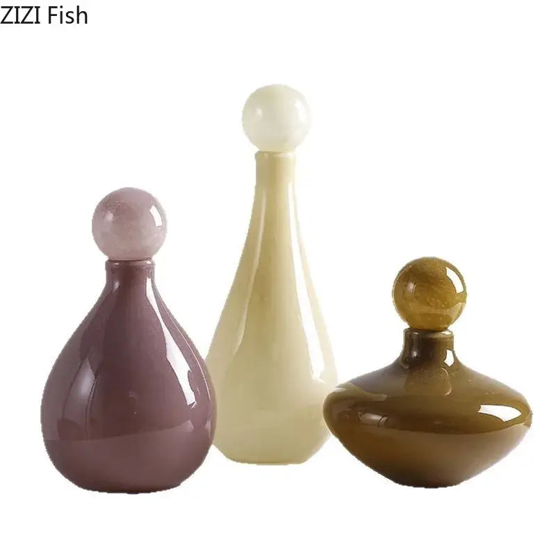 Modern ceramic vase flower arrangement living room decor