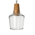 Modern smoked gray wood pendant light set of 3 dining room