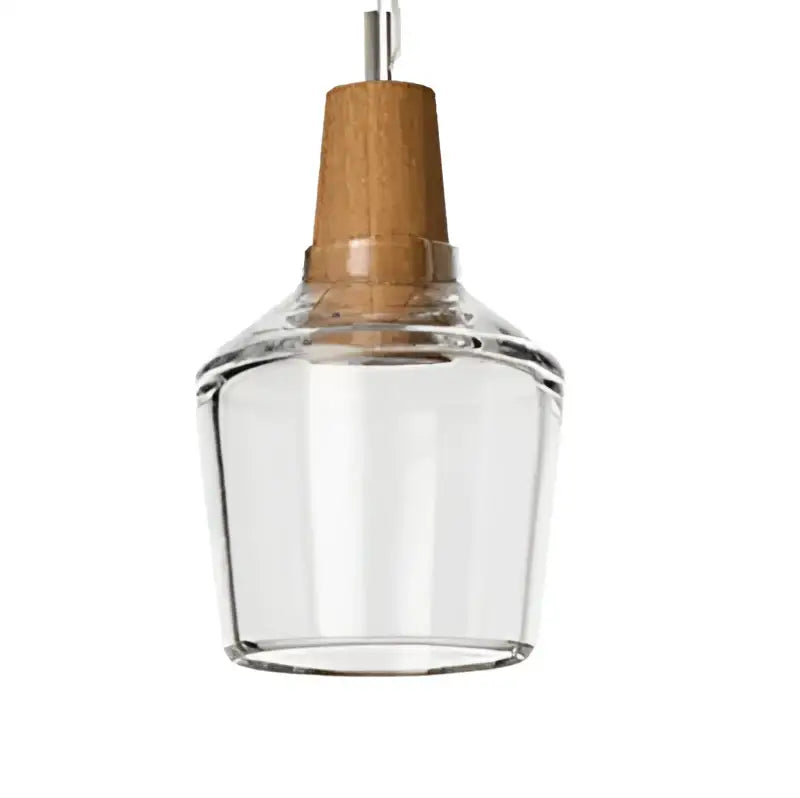 Modern smoked gray wood pendant light set of 3 dining room