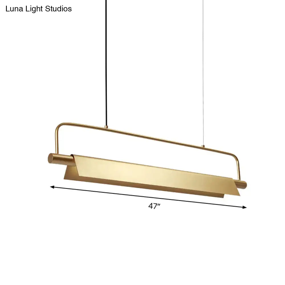 Modern brushed gold island light fixture kitchen pendant light