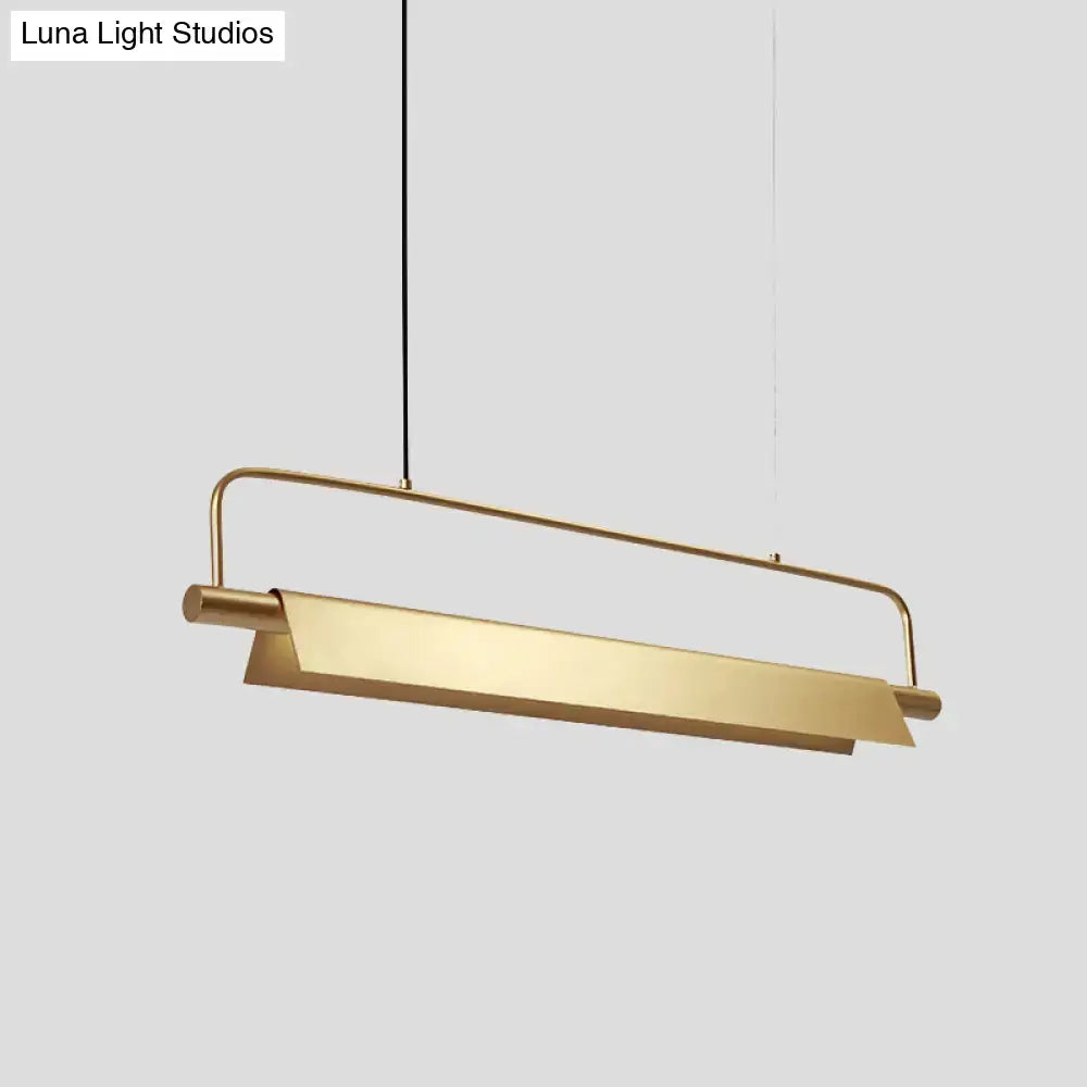 Modern brushed gold island light fixture kitchen pendant light