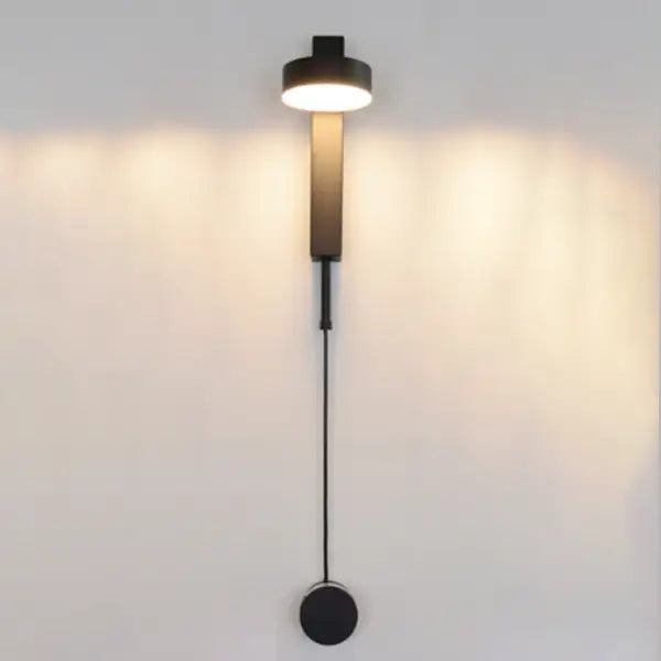 Minimalist black & brushed brass wall lamps bedroom dimmer switch